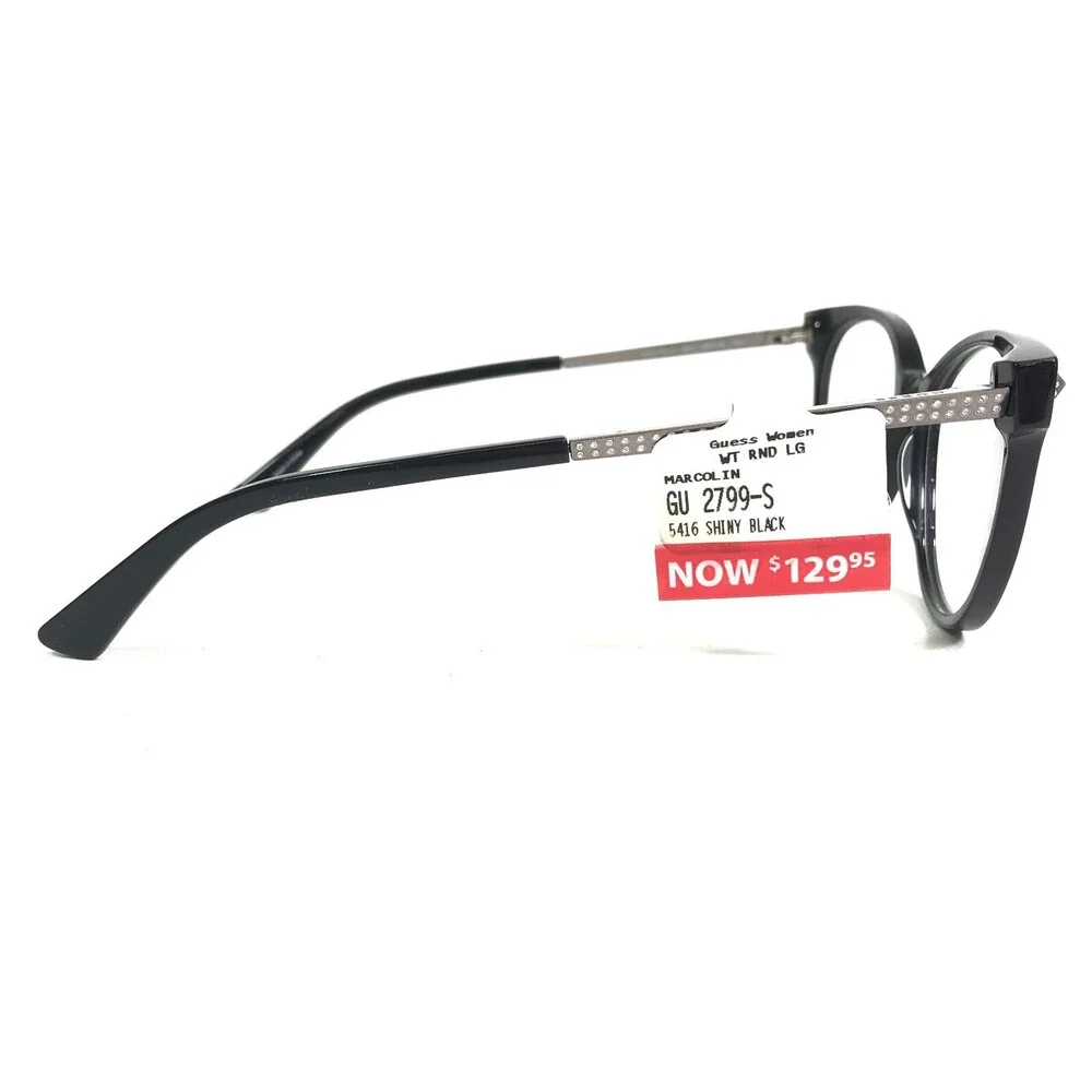 Guess Eyeglasses Frames GU2799-S 001 Black Grey Swarovski Crystals 54-16-140